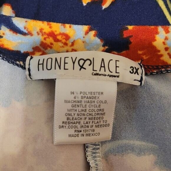 Honey & Lace blue and red floral dress - Picture 4 of 4